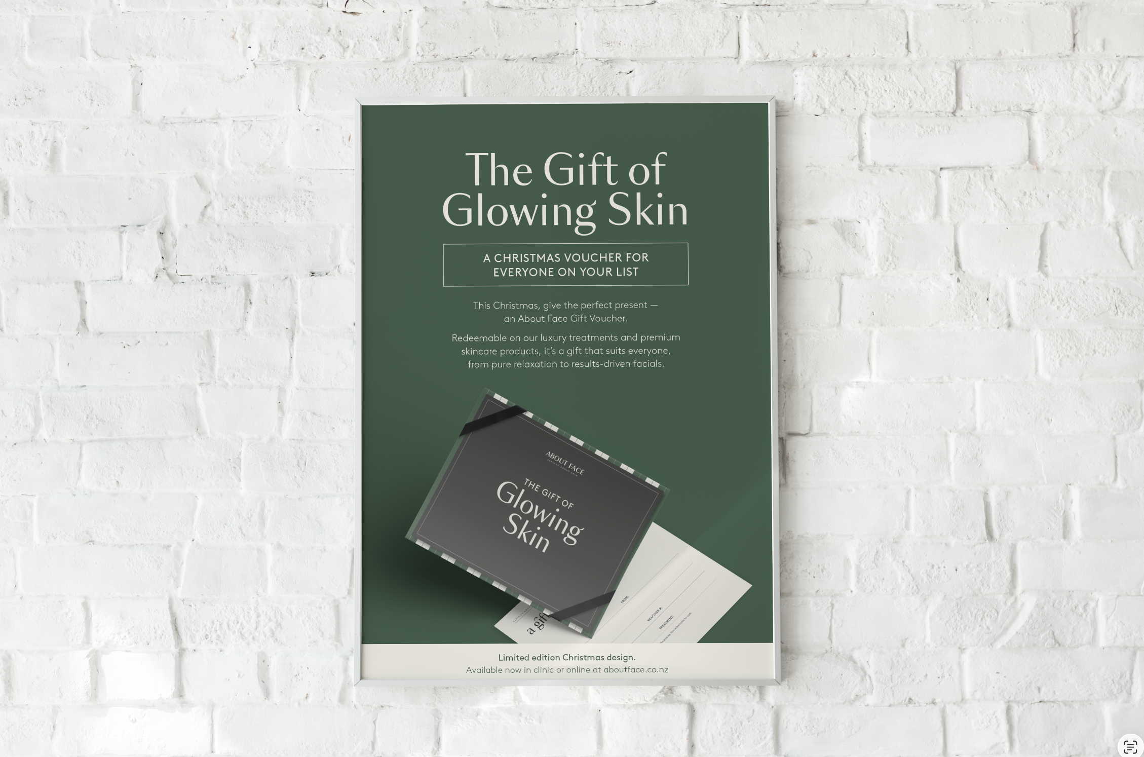 The Gift of Glowing Skin campaign poster