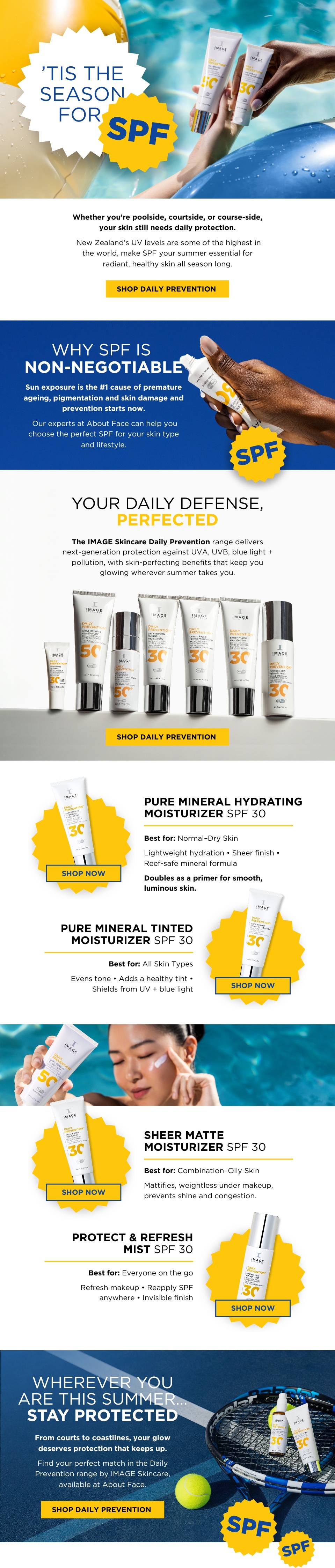IMAGE Skincare This Is the Season for SPF email design