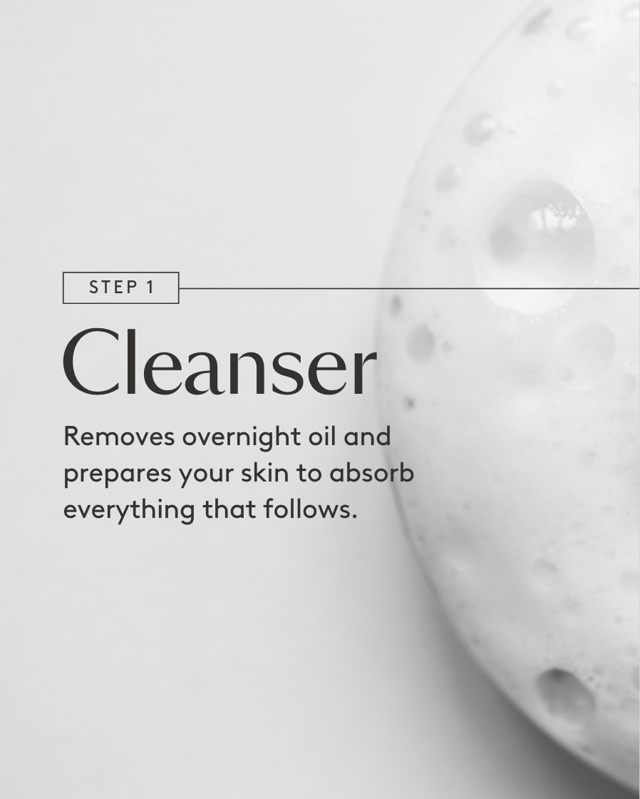 Cleanser skincare guide social media design