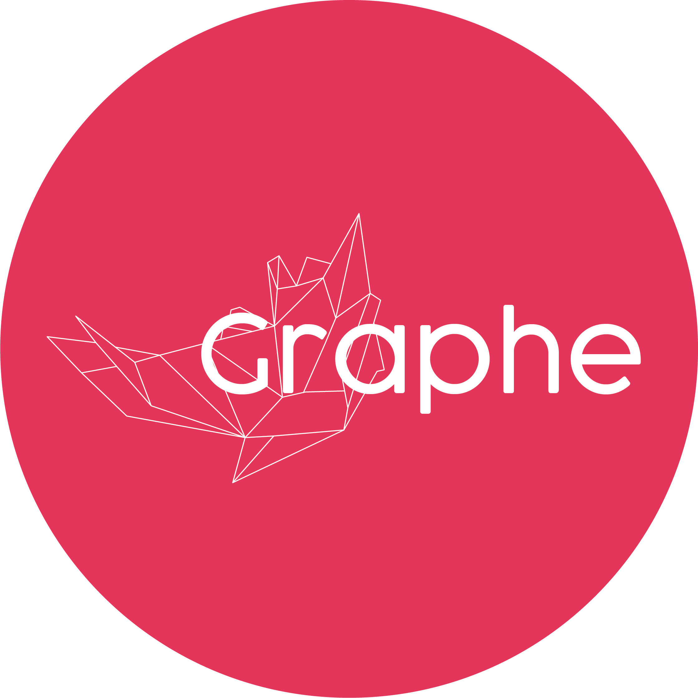 Pink circular Graphe logo